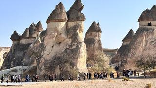 Ara tatilde öğrenciler ve ailelerinin rotası Kapadokya oldu