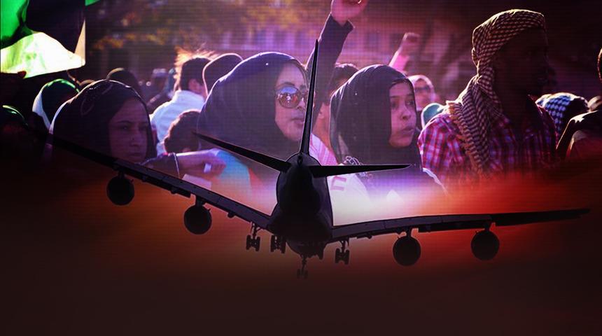 Saatlerce u&ccedil;akta bekletildiler! D&uuml;nya bu u&ccedil;uşu konuşuyor