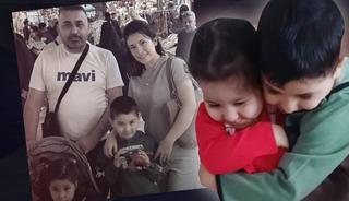 Anne ve iki çocuğu son yolculuğuna uğurlandı... Yan yana tabutları kahretti