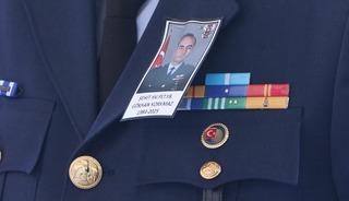 Şehit Pilot Yarbay Gökhan Korkmaz, gözyaşlarıyla uğurlandı