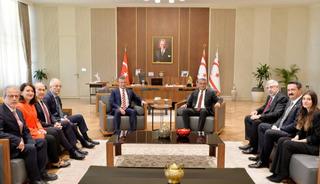 CHP lideri Özel'den KKTC Cumhurbaşkanı Erhürman'a ziyaret