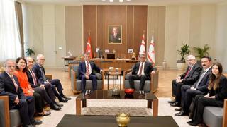CHP lideri Özel'den KKTC Cumhurbaşkanı Erhürman'a ziyaret