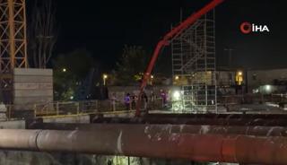 Kabataş'ta metro inşaatında iskele çöktü! Yaralılar var, ekipler sevk edildi