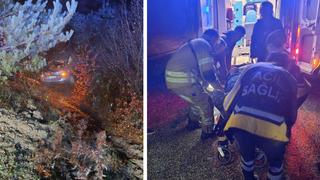 Alkollü sürücünün kullandığı araç şarampole yuvarlandı: 1 yaralı