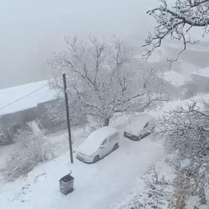 Van’ın Bahçesaray ilçesinde kar etkili oldu