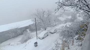 Van’ın Bahçesaray ilçesinde kar etkili oldu