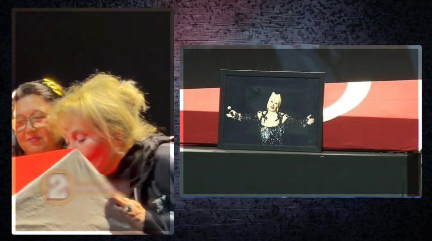 Muazzez Abacı'ya veda t&ouml;reni! Torunu Sera konuşmakta zorlandı... Emel Sayın tabutu &ouml;pt&uuml;