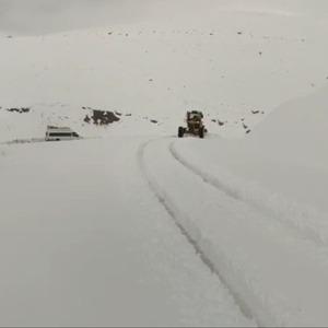 Siirt’te karda araçlar yolda mahsur kaldı