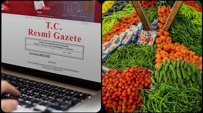 Gıdalarda pestisit kalıntılarının maksimum limitlerine ilişkin esaslar düzenlendi