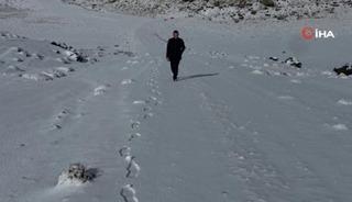 Aydınlar'da kar yağışı