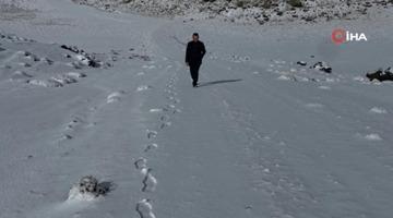 Aydınlar'da kar yağışı