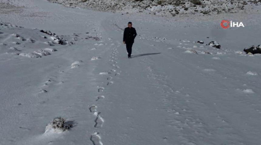 Aydınlar'da kar yağışı