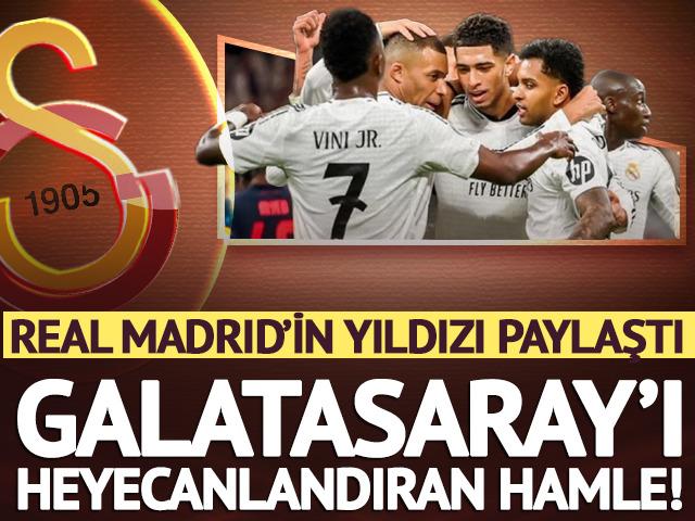 Real Madrid'in yıldızından Galatasaray taraftarını heyecanlandıran hamle!