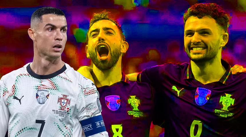 Portekiz, Ermenistan kalesine dinlene dinlene gol attı! Tarihi farkın geldiği ma&ccedil;ta &uuml;stelik Cristiano Ronaldo bile yoktu...