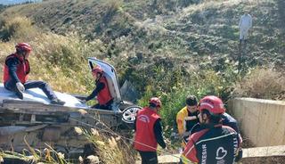 Balıkesir'de trafik kazası! Şarampole uçtu: 1 yaralı