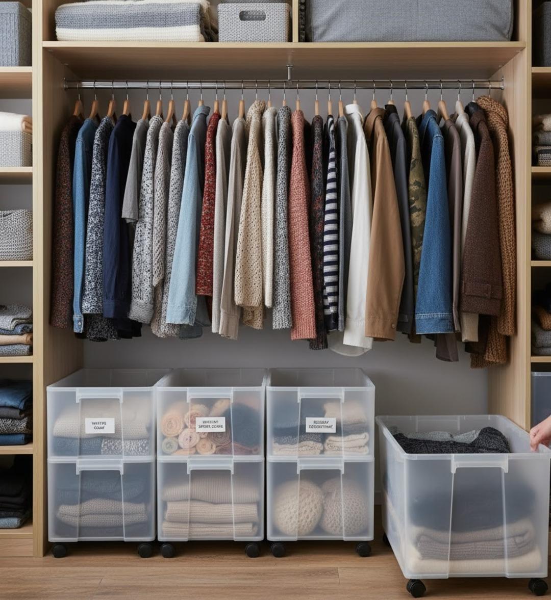 Sıfır masrafla dolap içlerini düzenlemek mümkün! Plastik kutularla DIY fikirleri 4