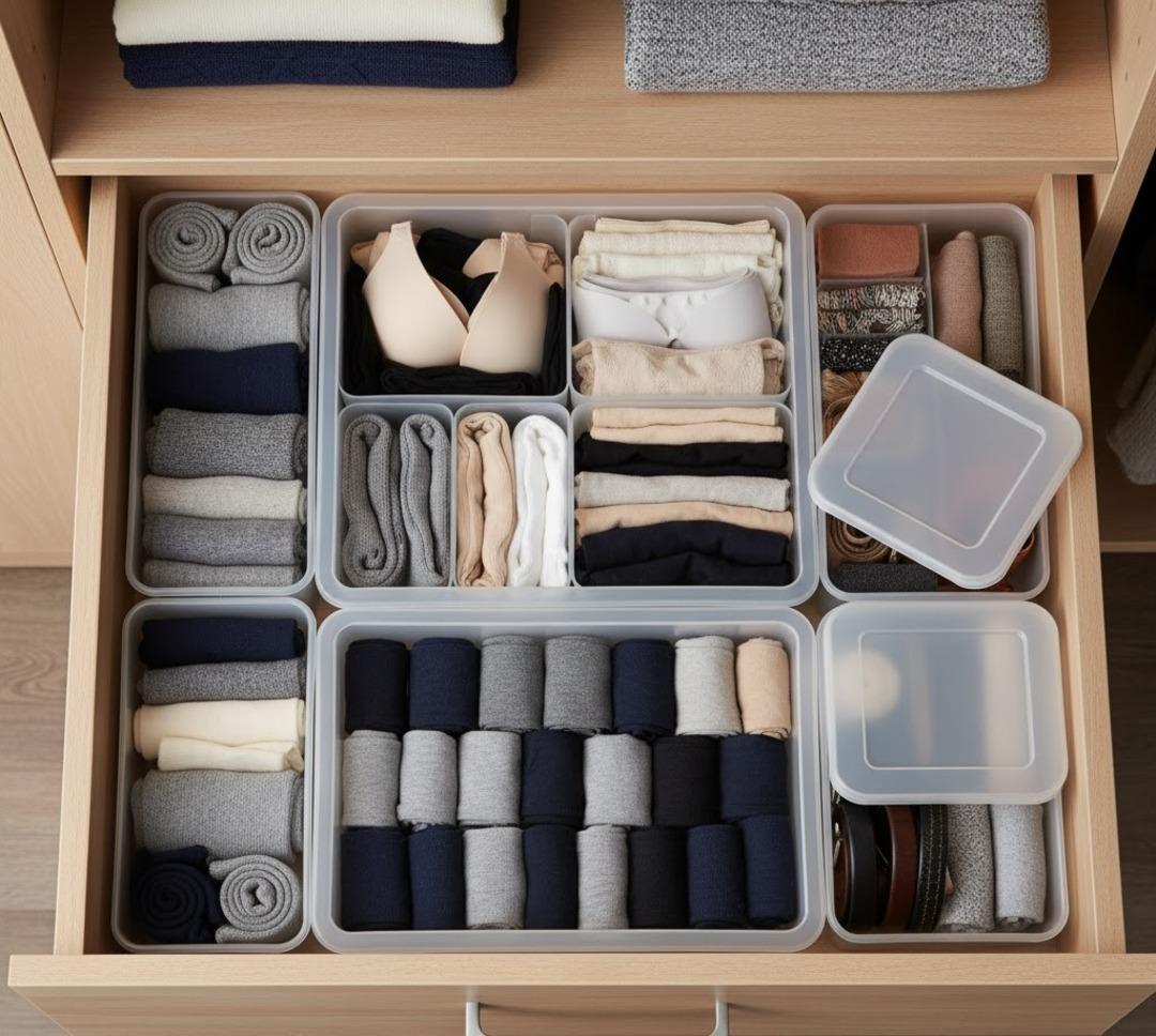 Sıfır masrafla dolap içlerini düzenlemek mümkün! Plastik kutularla DIY fikirleri 1