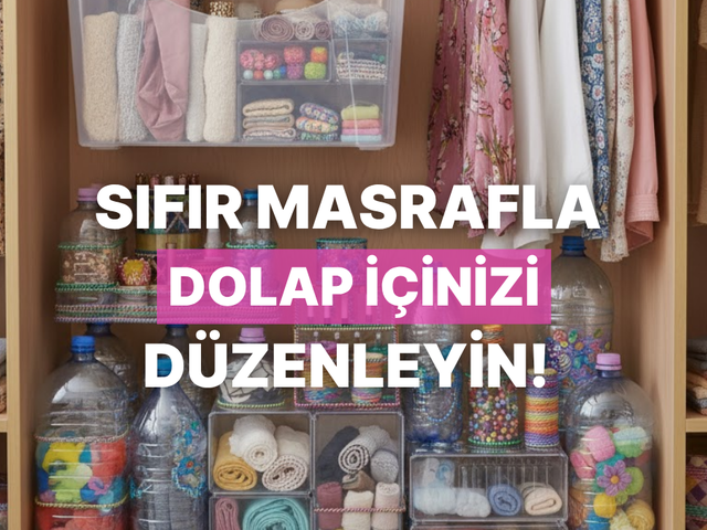 Sıfır masrafla dolap içlerini düzenlemek mümkün! Plastik kutularla DIY fikirleri