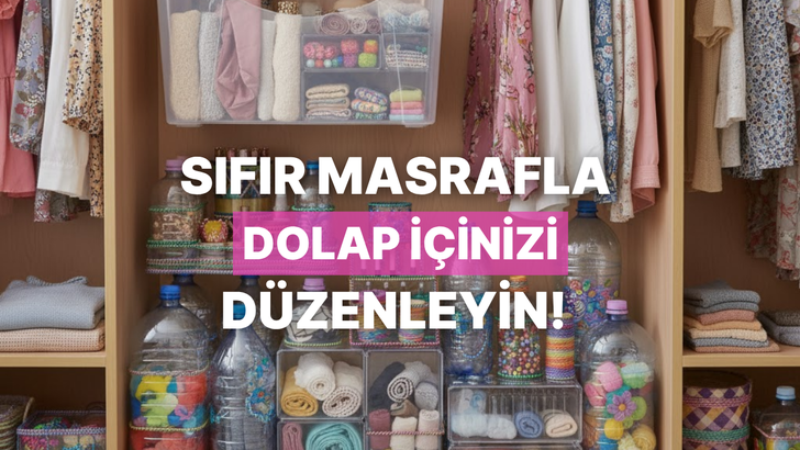 Sıfır masrafla dolap içlerini düzenlemek mümkün! Plastik kutularla DIY fikirleri