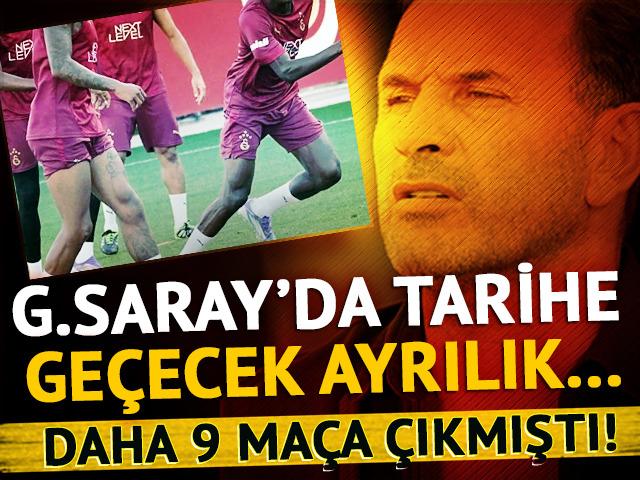 Daha 9 maça çıkmıştı! Galatasaray'da tarihe geçecek ayrılık