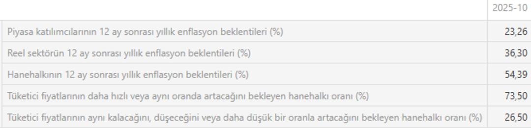 TCMB nin anketine g&ouml;re enflasyon y&uuml;kselmeye devam edecek 1