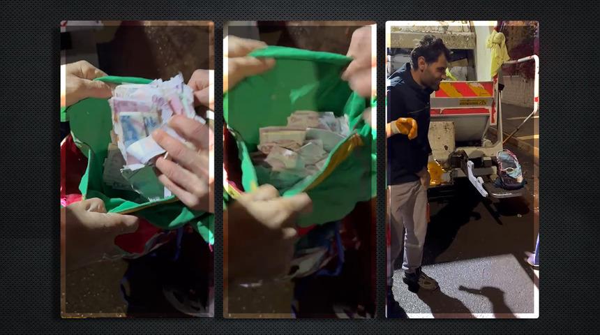 Bir çanta dolusu para ve ziynet eşyası: Hepsi çöpten çıktı! Temizlik görevlileri geri dönüp sahibini aradı