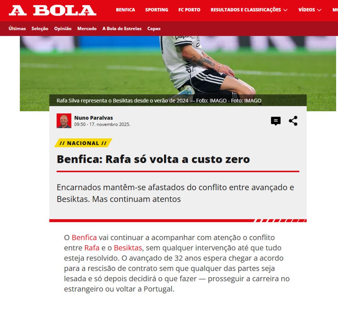 Beşiktaşlı Rafa Silva da kritik gelişme! &lsquo;&lsquo;Rafa, bir daha Beşiktaş forması giymeyecek&rsquo;&rsquo; iddiası olay oldu! Yeni adresi i&ccedil;in flaş iddia... 4