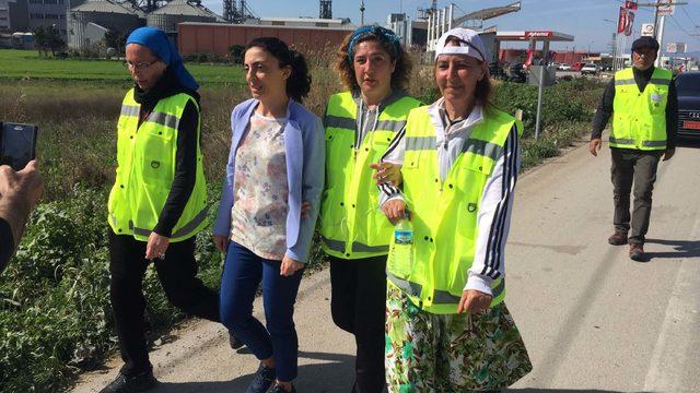 CHP'li Kayışoğlu'ndan, istismar ve şiddete dikkat çekmek için yürüyen kadınlara destek