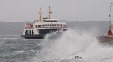 Gökçeada feribot seferleri fırtına nedeniyle yarın yapılamayacak