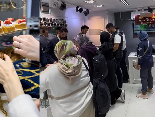 Kuyumcuda ilginç uygulama! Altın günü dükkana taşındı