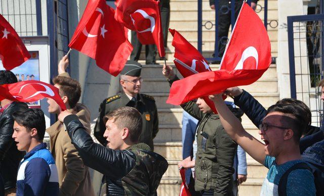 Karabük'te 'Milli Birlik ve Bütünlüğe Destek' yürüyüşü