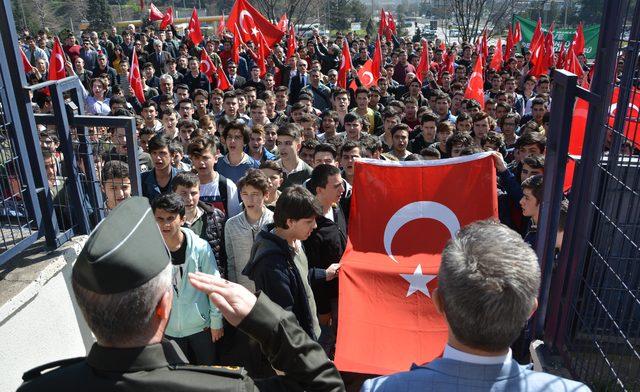 Karabük'te 'Milli Birlik ve Bütünlüğe Destek' yürüyüşü