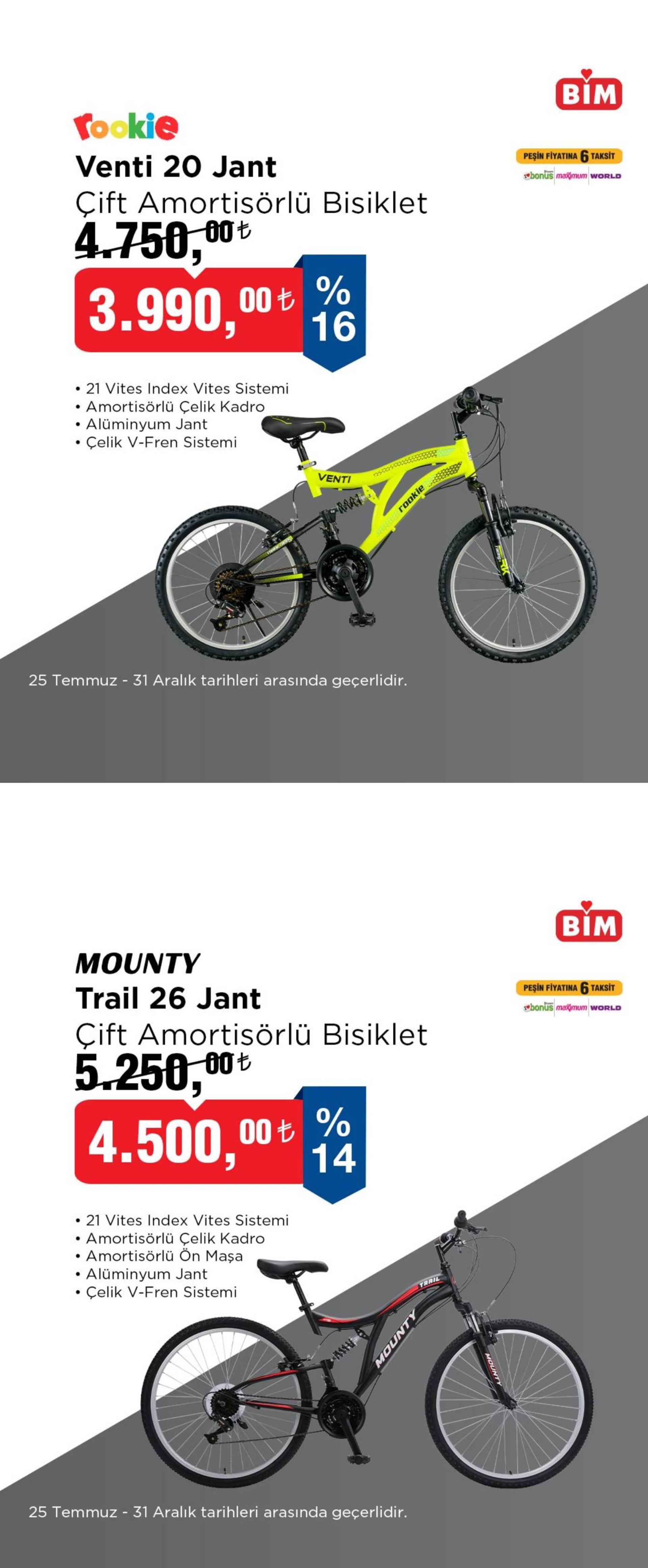 25 Temmuz - 31 Aralık