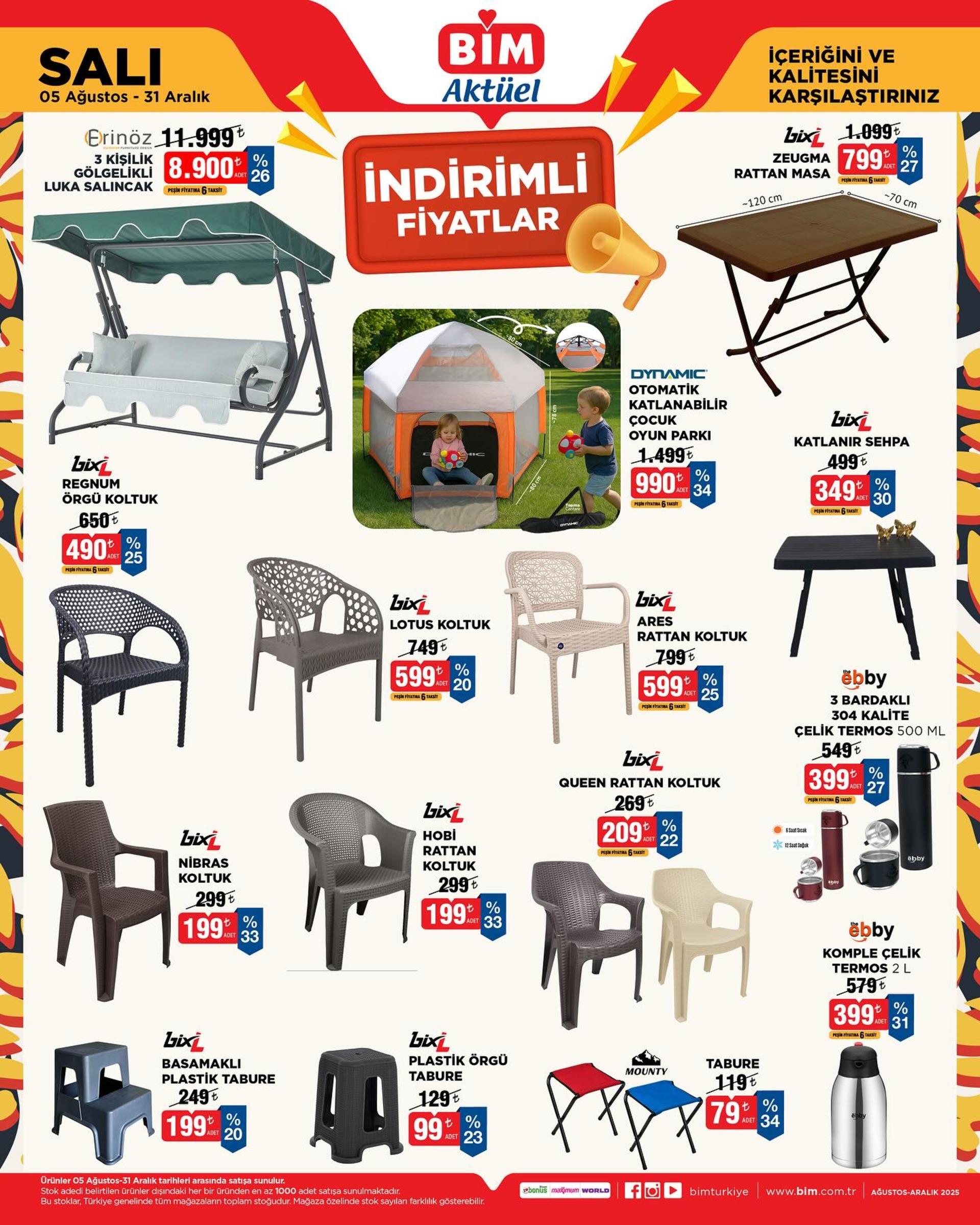 05 Ağustos - 31 Aralık