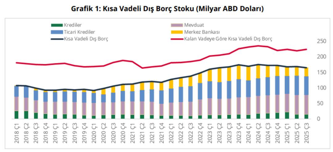 Türkiye’nin kısa vadeli dış borç stoku açıklandı 1