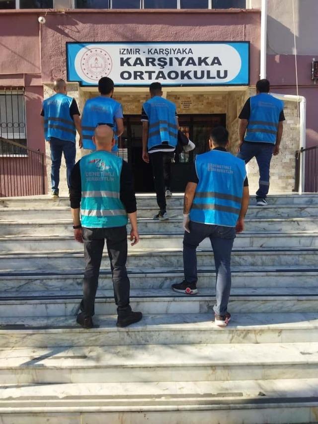 Denetimli serbestlik yükümlüleri, ara tatilde okulları yeniledi 2