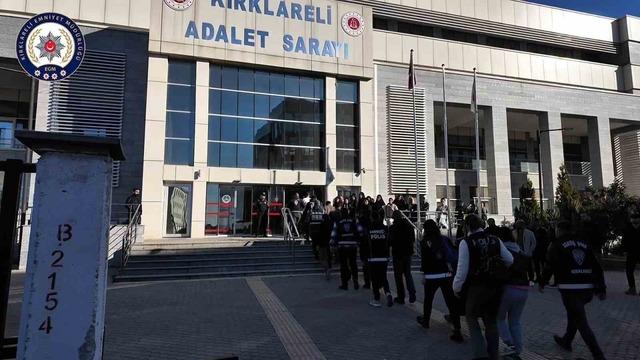 'Daltonlar'a Kırklareli'de operasyon! 18 şüpheli yakalandı, 4’ü tutuklandı