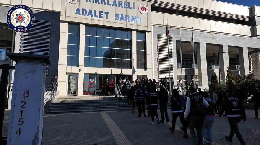 'Daltonlar'a Kırklareli'de operasyon! 18 ş&uuml;pheli yakalandı, 4&rsquo;&uuml; tutuklandı