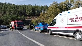 Bafra’da otomobil kanala uçtu: 1 yaralı