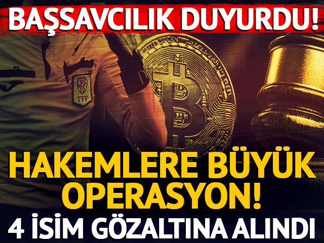  Yasadışı bahis kapsamında 4 hakem gözaltına alındı...