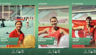 Atletizmde Berke Akçam’dan altın madalya