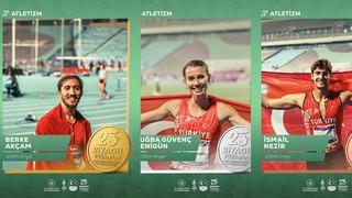 Atletizmde Berke Akçam’dan altın madalya!