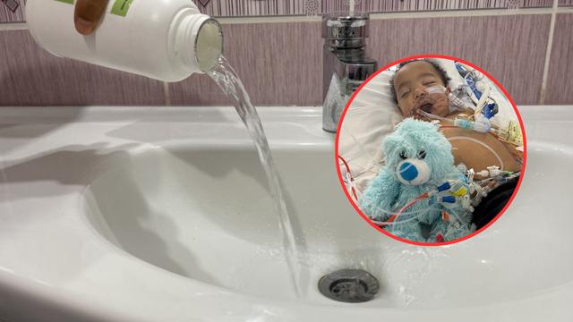Lavabo açıcı içti, hayatı kabusa döndü! 13 aylık bebek ne yemek yiyebiliyor ne de konuşabiliyor