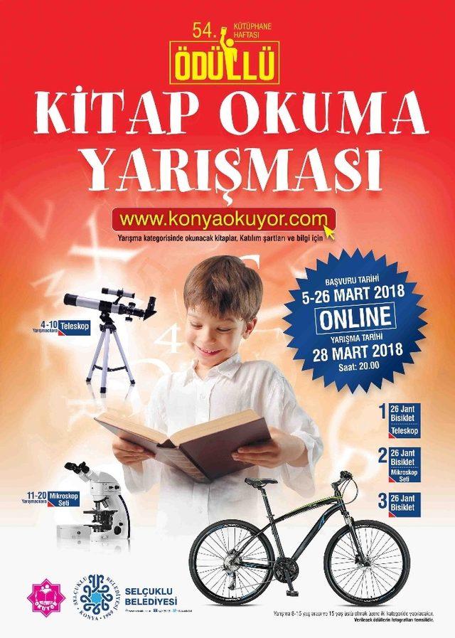 Selçuklu Belediyesinden ‘Online Kitap Okuma’ yarışması