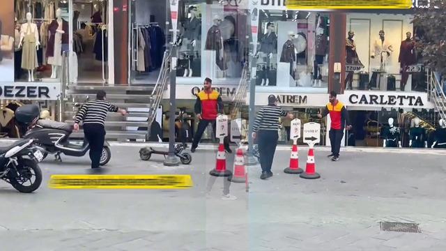 İstanbul’da bir kargocu bıçakla kendini savunurken vuruldu! O anlar böyle görüntülendi