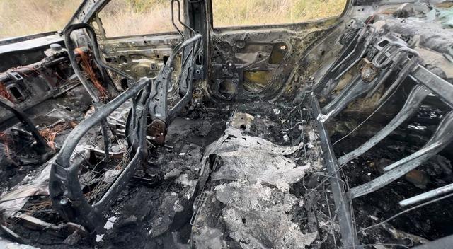 Edirne’de otomobil alev alev yandı 2