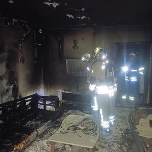 Antakya’da yanan ev kullanılmaz hale geldi