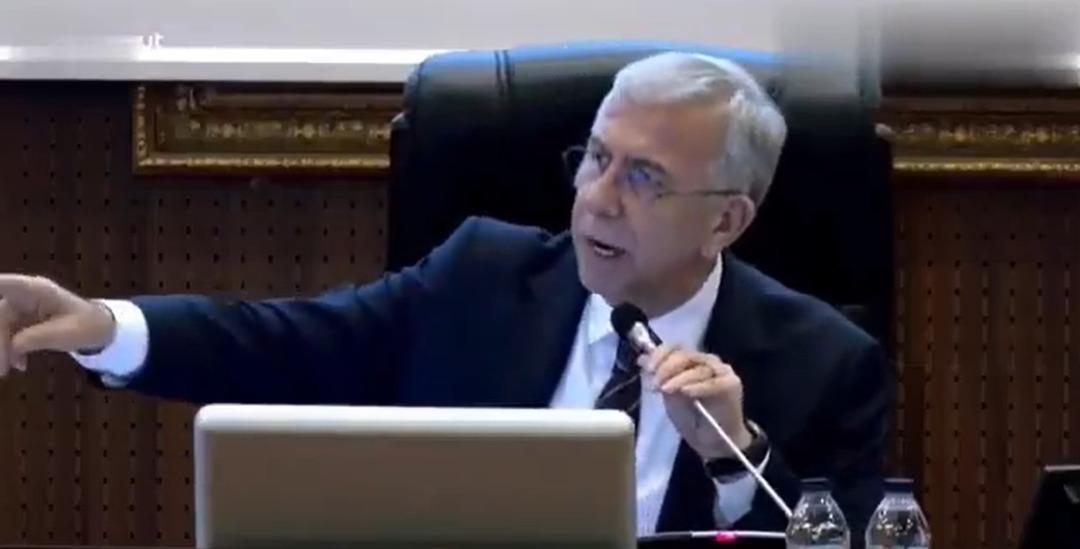 Mansur Yavaş toplantıda küplere bindi! "Bağırma lan ne bağırıyorsun" 1