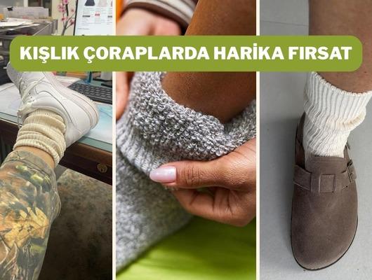 Kışlık çorap alışverişinizi çook uyguna getiren kampanya!