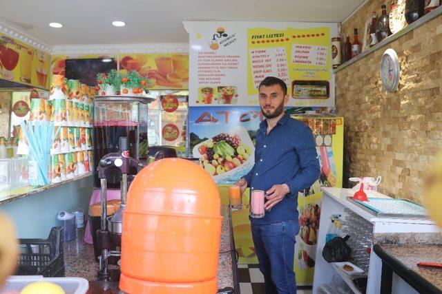 Gaziantep’te doğal meyve suyu tercih ediliyor